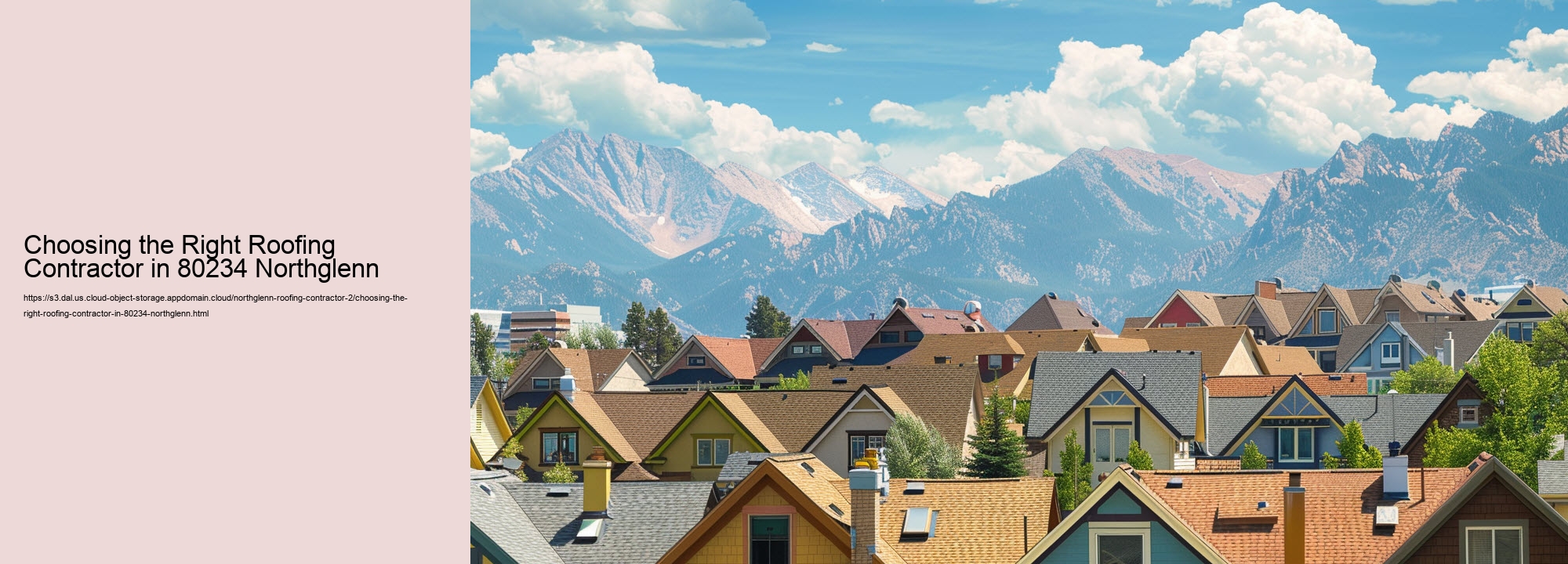 Choosing the Right Roofing Contractor in 80234 Northglenn